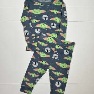 Star Wars Mandalorian Baby Yoda Grogu 2-Piece Pajama Set Size 12M